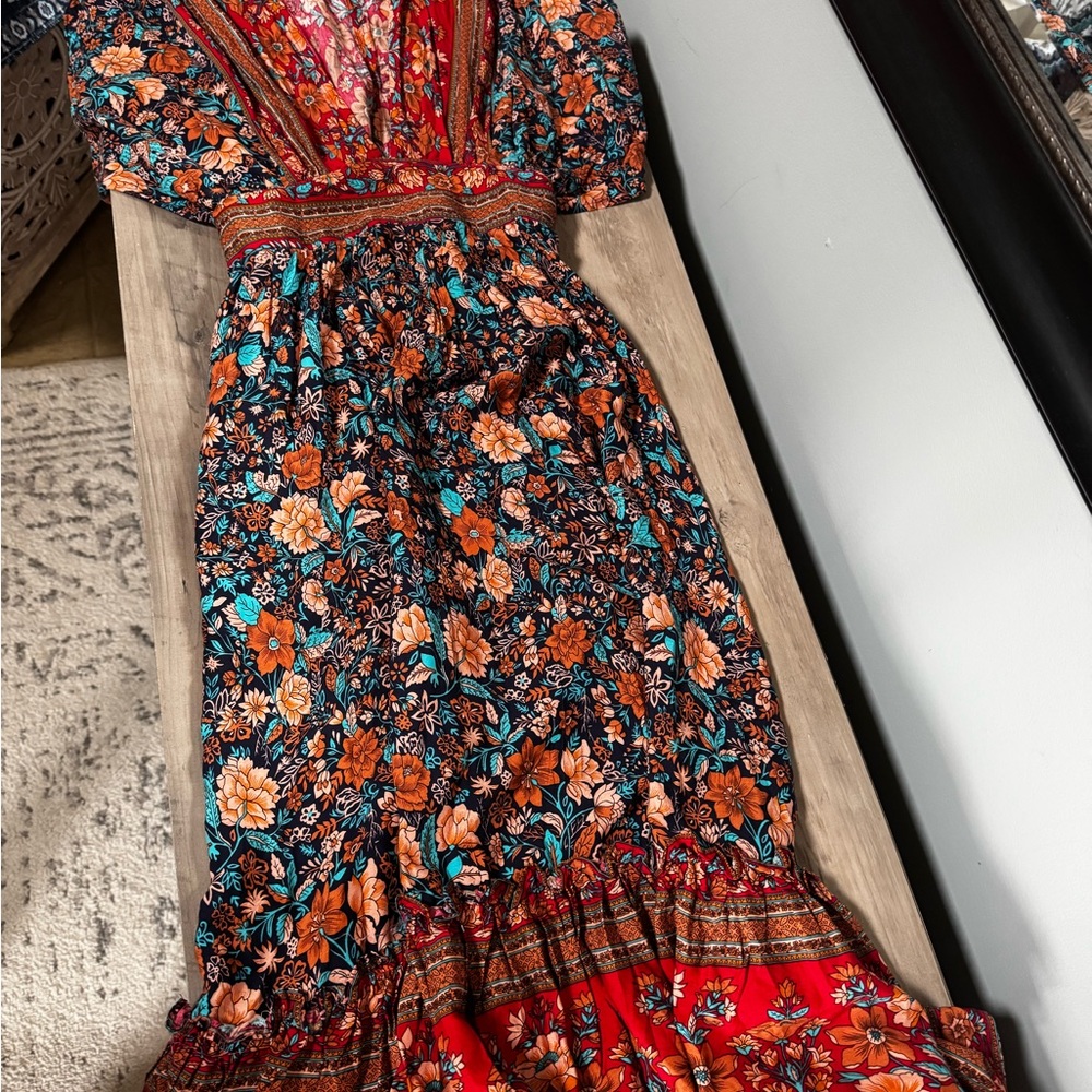 Baltic Born Multicolor Floral Maxi Dress - Picture 5 of 16